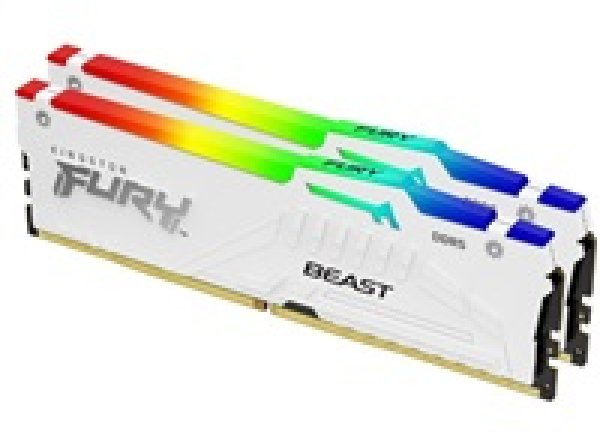 Kingston FURY Beast EXPO/DDR5/64GB/5200MHz/CL36/2x32GB/RGB/White