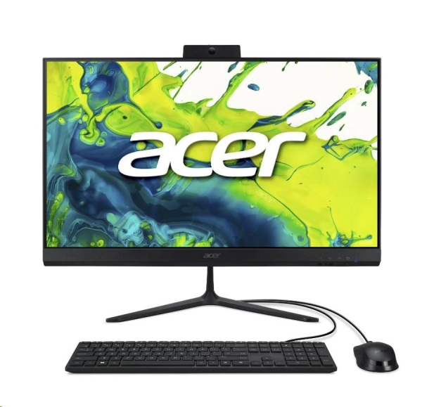 ACER PC AiO Aspire C24-2G_LubC5120U_65W,Core5 120U,23.8" FHD,8GB,512GB SSD,UHD,W11 Pro,Black