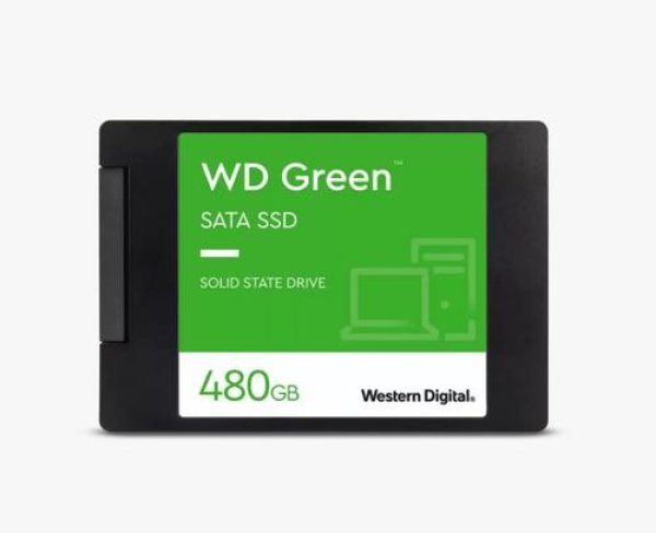 WDC GREEN PC SSD WDS480G3G0A 480GB 2.5" 7mm (545MB/s, SSD, SLC)