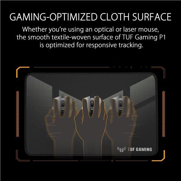ASUS podložka pod myš TUF GAMING P1 (NC13), 260x360x2mm, textil