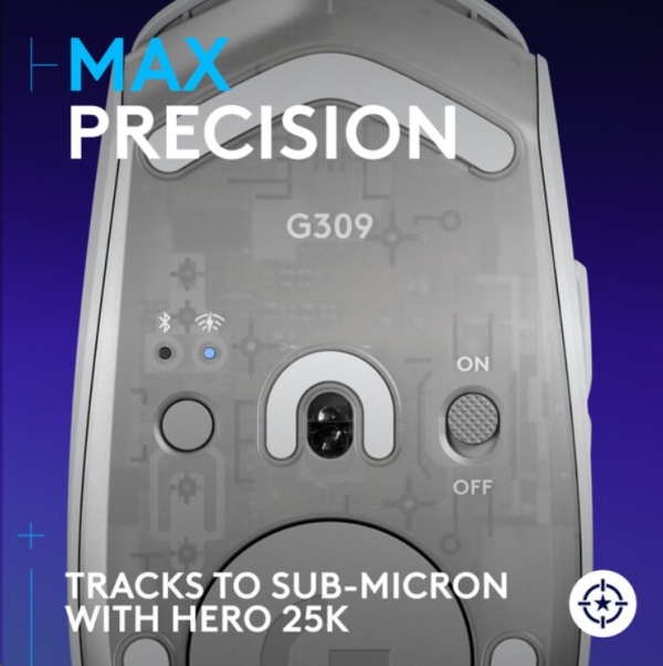 Logitech G309 LIGHTSPEED Gaming Mouse - WHITE - EER2