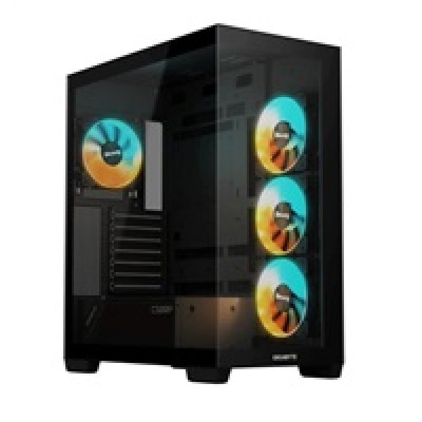 GIGABYTE C500 PANORAMIC STEALTH/Midi Tower/Transpar./Černá