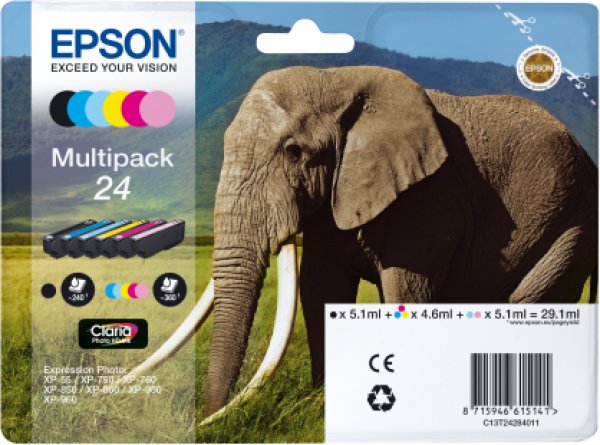 Sada náplní EPSON 24, C13T24284011 Blistr