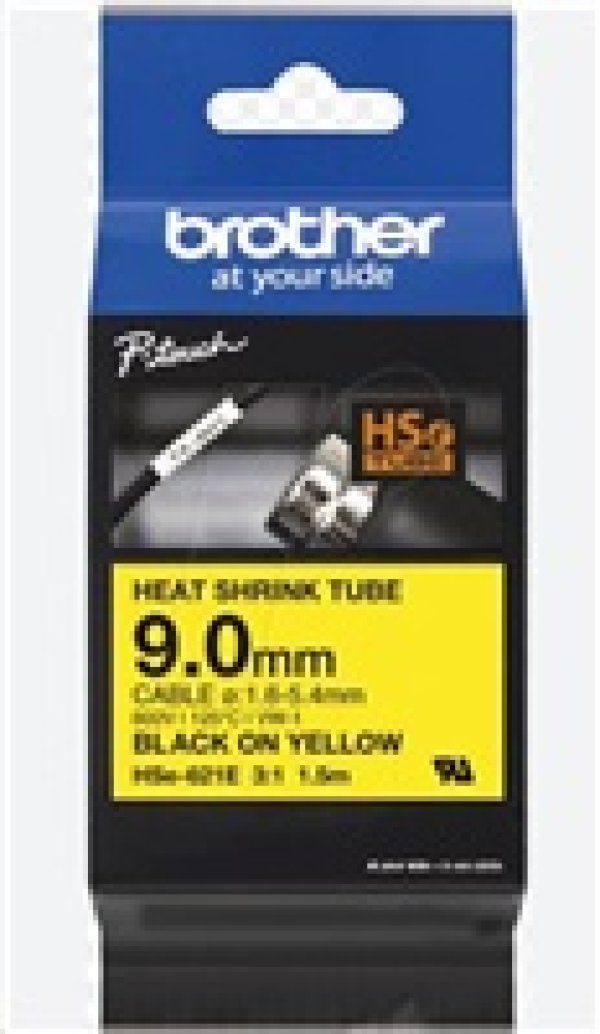 BROTHER smršťovací bužírka - HSE-621E žlutá pro E300VP H300 H500 E550 P700 P750 D800 P900 P950 - 9,0 / 1,6-5,4 / 3:1?v=1755466814