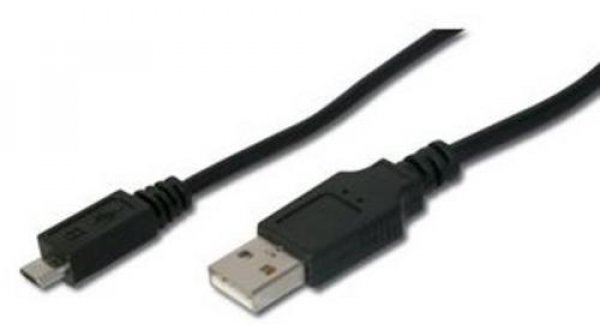 PREMIUMCORD Kabel USB 2.0 A-Micro B propojovací. 2m (černý)