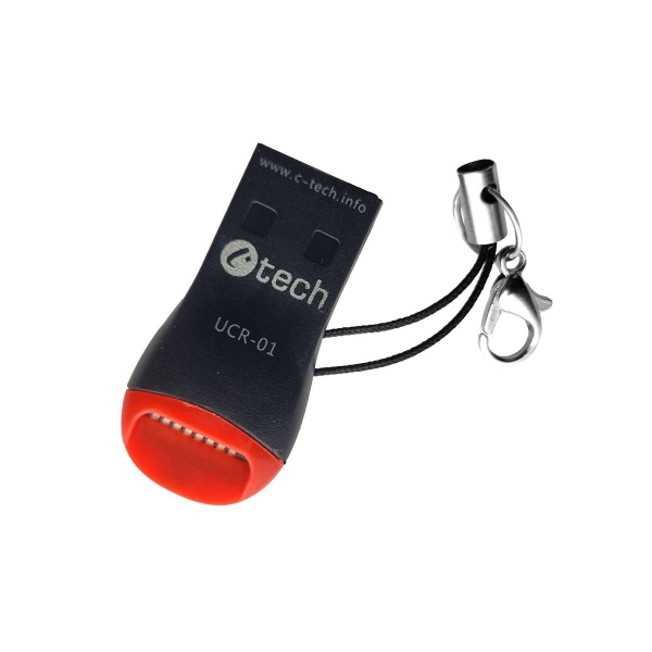 C-TECH čtečka karet UCR-01, USB 2.0 TYPE A, micro SD