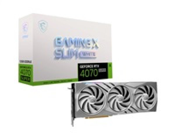 BAZAR - MSI VGA NVIDIA GeForce RTX 4070 SUPER 12G GAMING X SLIM WHITE, 12G GDDR6X, 3xDP, 1xHDMI - Po opravě (Bez příšluš?v=1746450149
