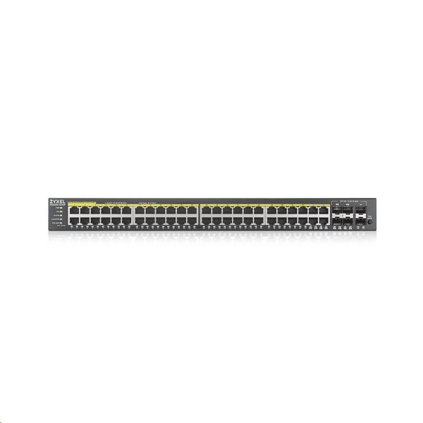 Zyxel GS2220-50HP 50-port L2 Managed Gigabit PoE Switch, 44x gigabit RJ45, 4x gigabit RJ45/SFP, 2x SFP, PoE 375W