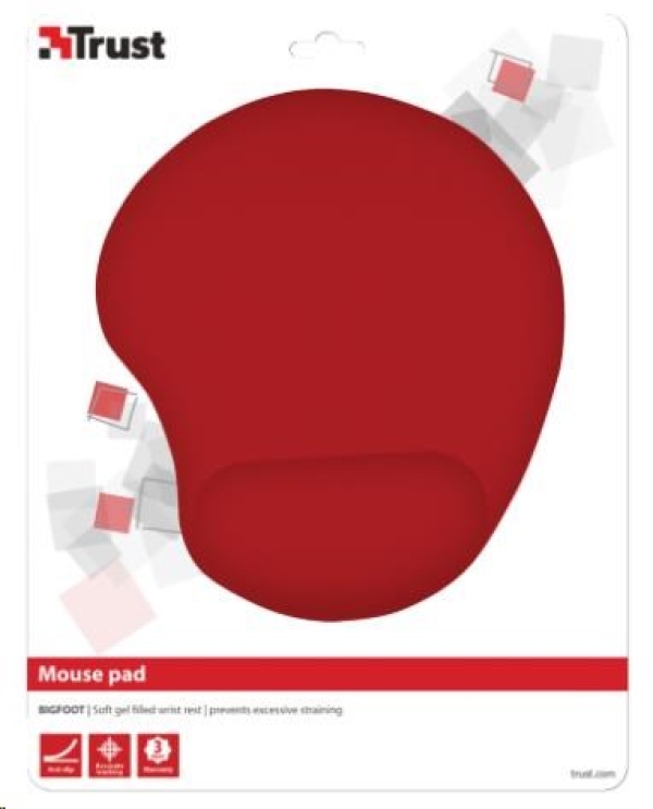 podložka TRUST BigFoot Gel Mouse Pad - red