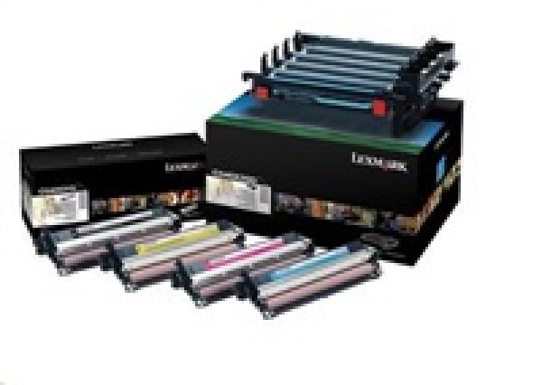 Lexmark - 4-balení - černá, barva (azurová, purpurová, žlutá) - originální - zobrazovací jednotka tiskárny LCCP - pro Lexmark C540, C543, C544, C546, X543, X544, X546, X548