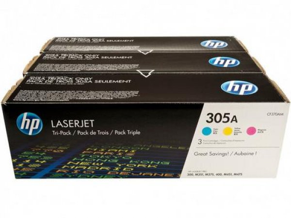 Toner HP CF370AM, 305A (3x2 600 stran)