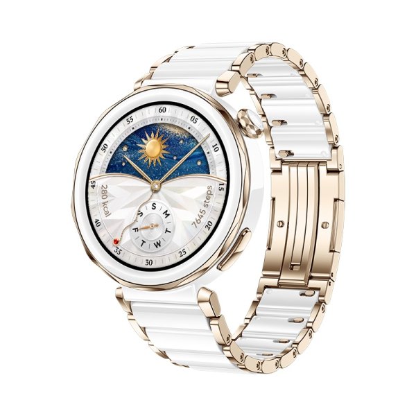 Huawei Watch GT 5 Pro/42mm/Gold/Elegant Band/Ceramic White?v=1750075202