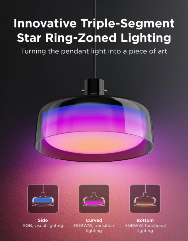 Govee Pendant Light RGBICWW závěsná lampa Matter