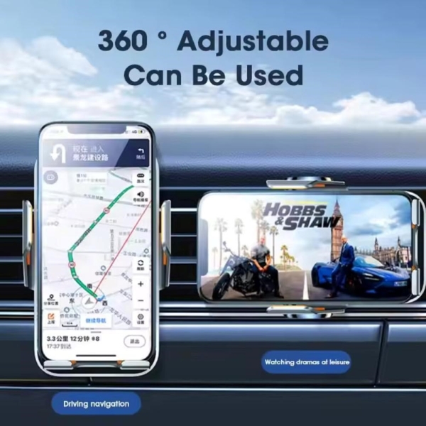 1stCOOL bezdrátová QI nabíječka 15W, do auta, MagSafe, USB-C, černá