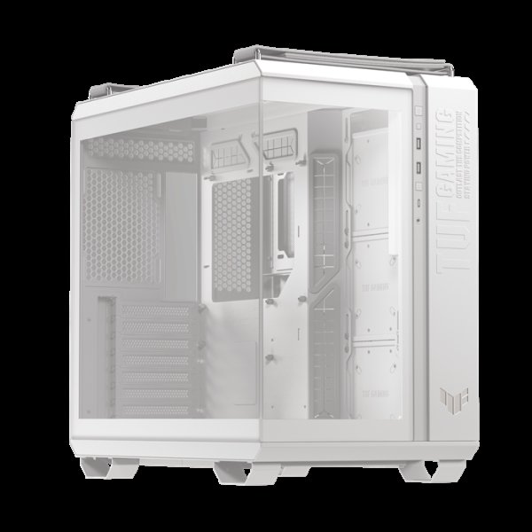 ASUS case TUF GAMING GT502 HORIZON, Mid Tower, průhledná bočnice, 4x 120mm ARGB Fan, bílá