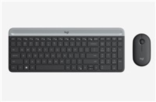 set Logitech slim Wireless MK470 - graphite, US