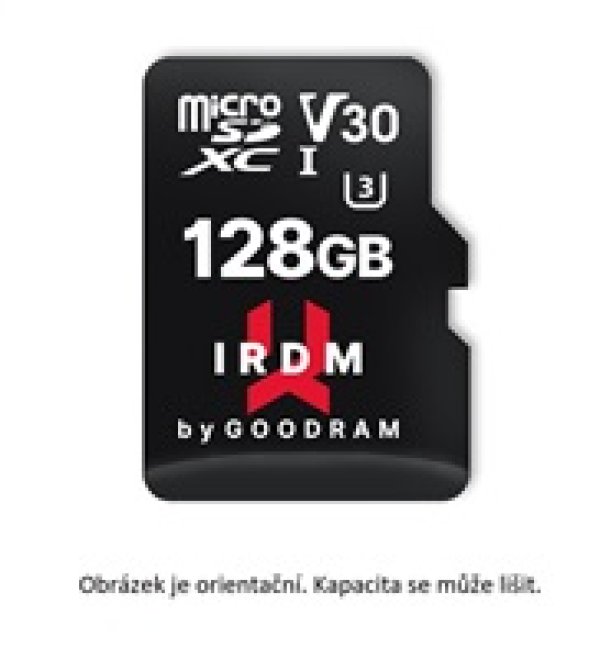 GOODRAM microSDXC karta 64GB IRDM (R:100/W:70 MB/s), UHS-I Class 10, U3, V30 + Adapter?v=1759614005