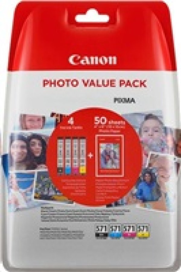 CANON CARTRIDGE CLI-571 C/M/Y/BK MULTI-PACK pro PIXMA MG575x, MG685x, MG775x, TS505x, TS605x, TS805x, TS905x (297 str.)