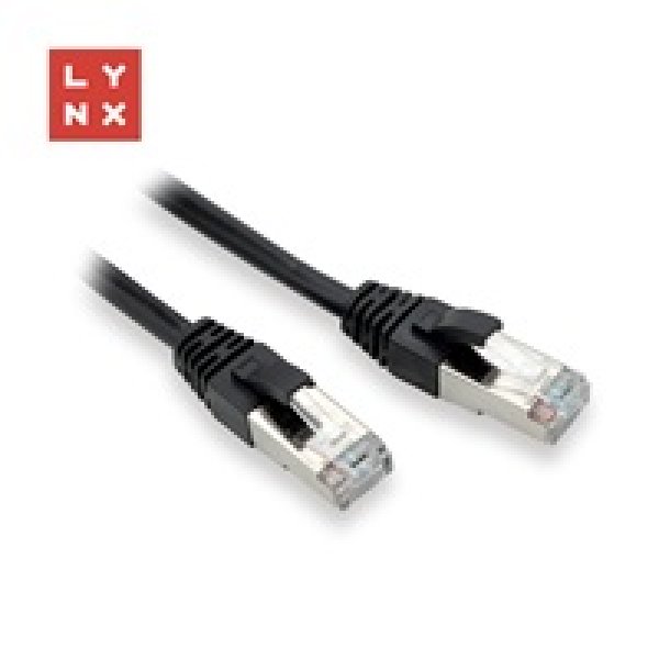LYNX FTP patch kabel Cat5e PVC, CCA, 7m, černý?v=1755466814