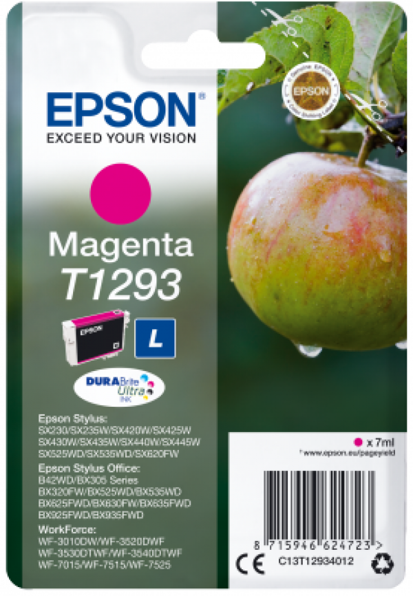 Náplň Epson C13T12934012 (L) purpurová blistr