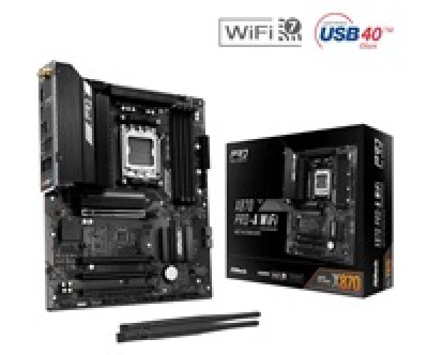 ASROCK X870 PRO-A WIFI (AM5, amd X870, 4xDDR5 8000MHz, WIFI, ATX, USB4)