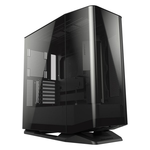 COUGAR PC skříň FV270 Black Mid tower tempered curved glass perimeter quick detachable air filters up to 9 fans