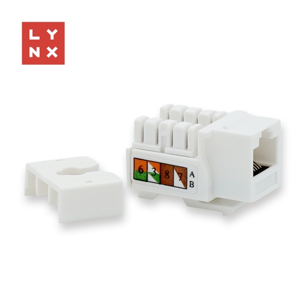 LYNX keystone UTP Cat5e, 90 stp., bílý