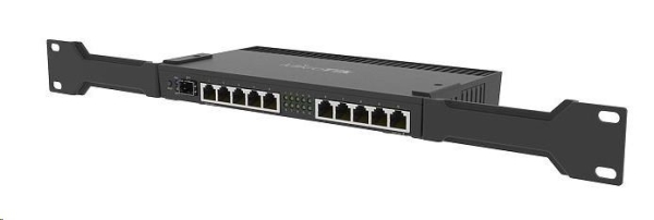 MikroTik RouterBOARDRB 4011iGS+RM, quad-core 1.4GHz CPU, 1GB RAM, 10x LAN, 1x SFP+, vč. L5 licence