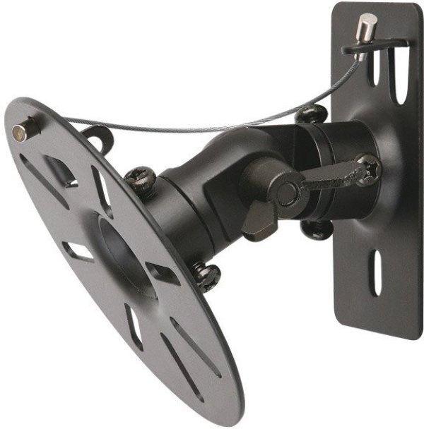 STELL nástěnný držák na reproduktory (pár) SHO 1110, nosnost 15kg - černá