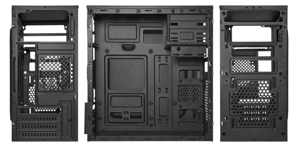 VeinX case Chant CH25M Micro Tower, bez zdroje, 2x USB3.0, 2x USB2.0, černá