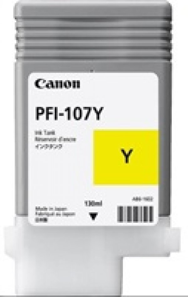 Náplň CANON PFI-107, 6708B001 žlutá (130 ml)