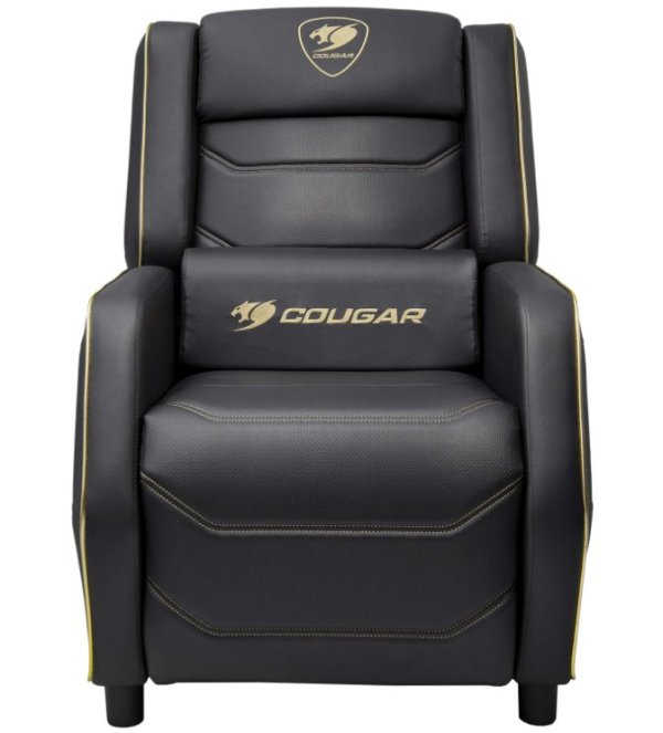 COUGAR herní křeslo RANGER S ROYAL - černá/zlatá, boční kapsa