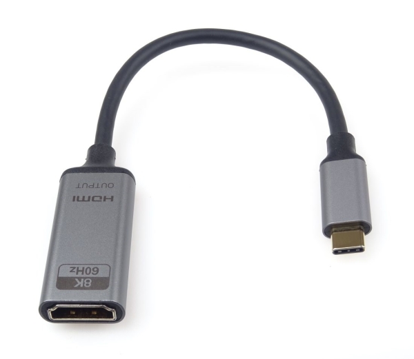PremiumCord Adaptér USB-C na HDMI rozlišení obrazu 8K@60Hz,4K@144Hz, 20cm