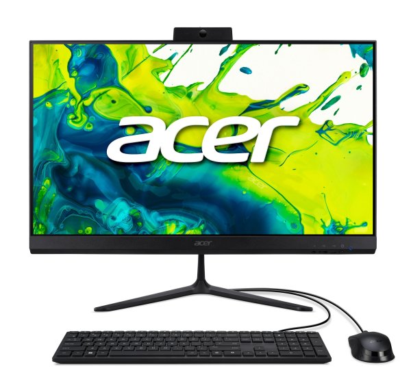ACER PC AiO Aspire C24-2G_LubC5120U_65W,Core5 120U,23.8" FHD,8GB,512GB SSD,UHD,W11 Pro,Black