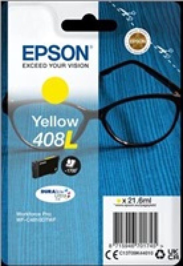 Náplň EPSON C13T09K44010, 408L DURABrite Ultra Ink žlutá (21,6 ml)