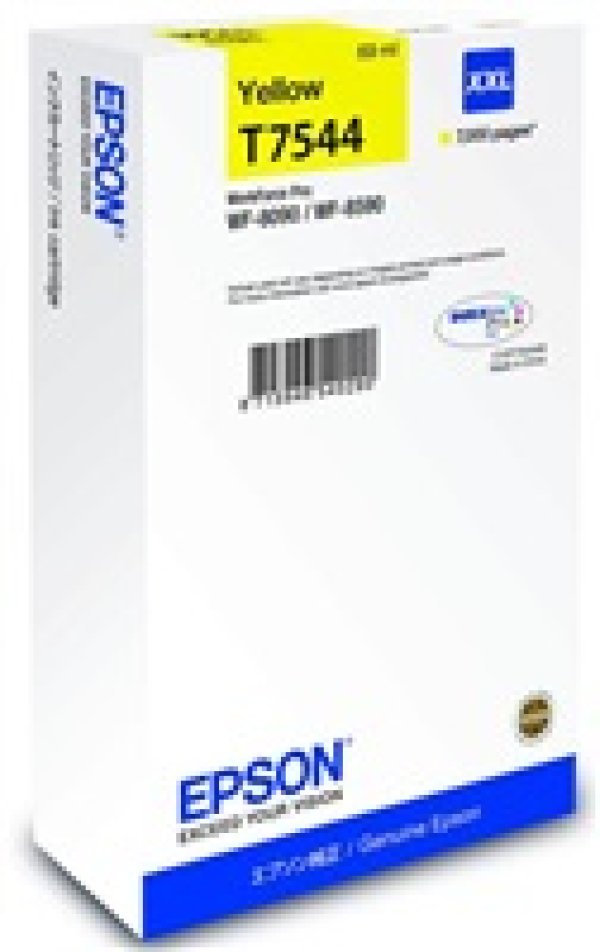 Epson T7544 - 69 ml - velikost XXL - žlutá - originální - inkoustová cartridge - pro WorkForce Pro WF-8090, WF-8590