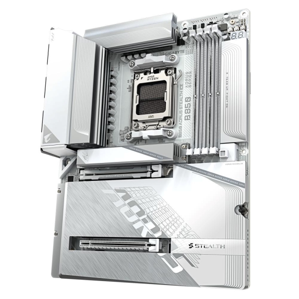 GIGABYTE MB Sc AM5 B850 AORUS STEALTH ICE, AMD B850, 4xDDR5, 1xHDMI