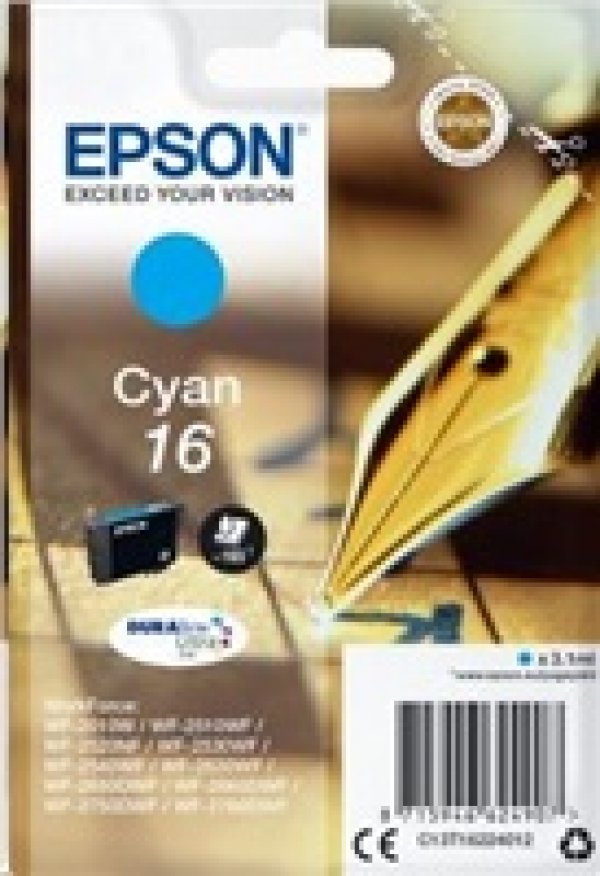Náplň EPSON C13T16224012 azurová (3,1 ml)
