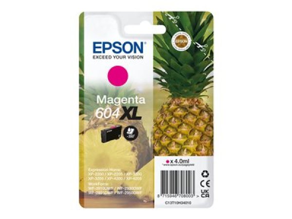 Náplň EPSON 604XL, C13T10H34020 purpurová
