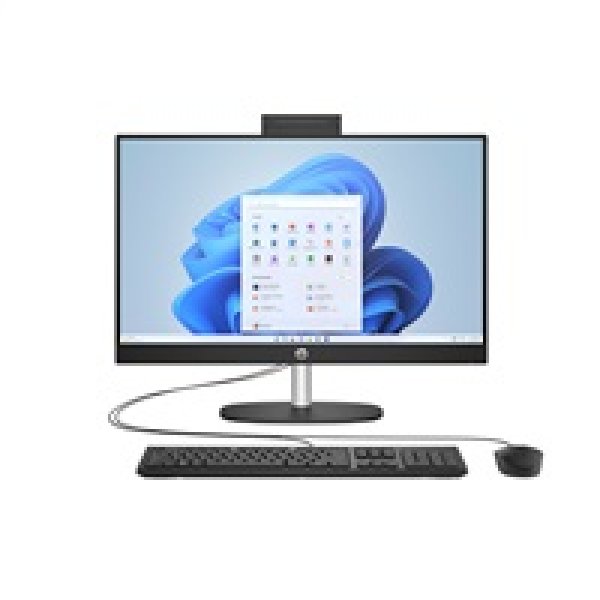 HP 24-cr0013nc AiO, INTEL i5-1334U, 23.8 1920x1080/IPS, UMA, 16GB, SSD 1TB, W11H, 2-2-0, Black, WiFi+BT