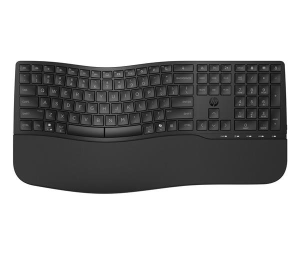 HP 680 Comfort Dual-Mode Keyboard- bezdrátová ergonomická klávesnice CZ/SK