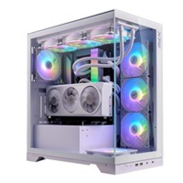 ADATA XPG case INVADER X Mid-Tower Case, bez zdroje, 5x 120mm Fan, white