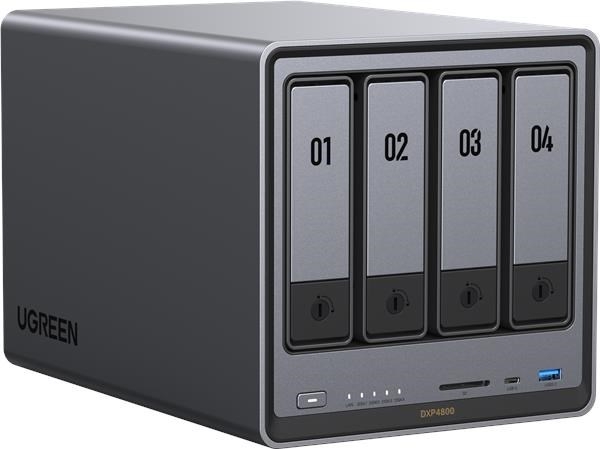 UGREEN NASync DXP4800 (4C/IntelN100/3,4GHz/8GBRAM/4xSATA/2xM.2/2x2,5GbE/2xUSB2.0/2xUSB3.2/1xUSB-C/HDMI/SD)