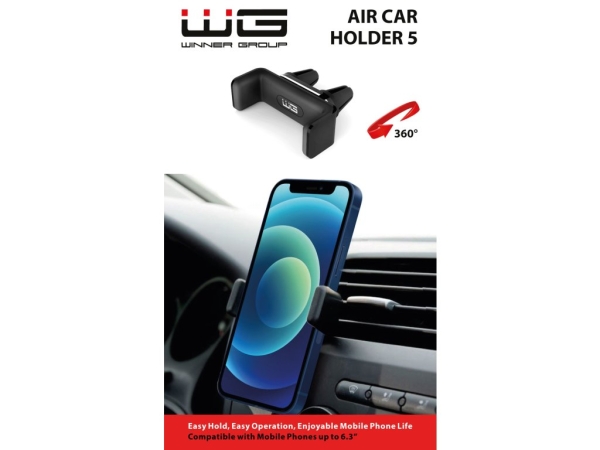 WG - Držák do auta WG 5,  univerzální, roztahovací, černá