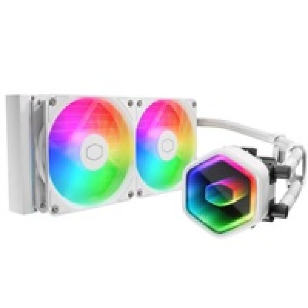 Cooler Master vodní chladič MasterLiquid 240 Core II, 2x240mm, LGA1851, AM5, bílá?v=1746776830