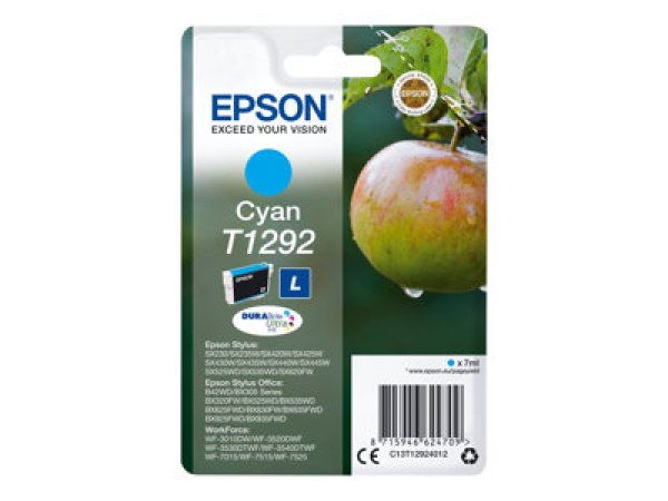 Náplň Epson C13T12924012 (L) azurová blistr