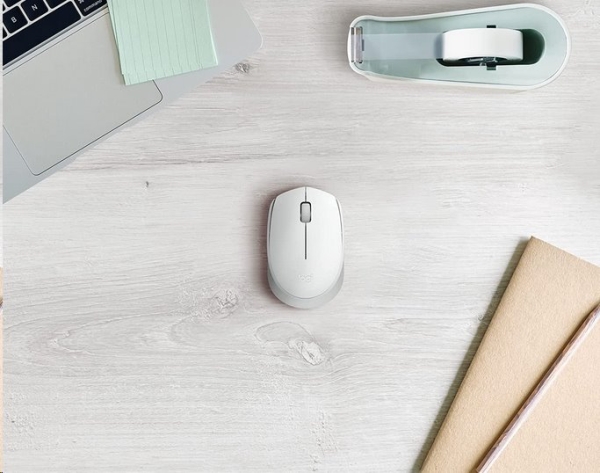 Logitech myš M171 bezdrátová myš, bílá, EMEA