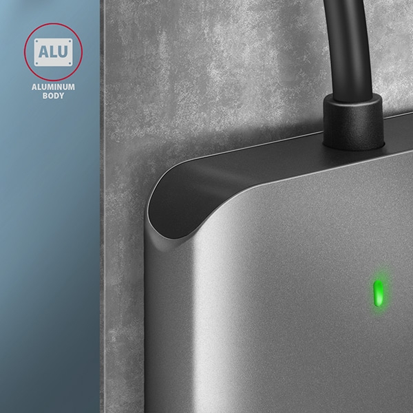 AXAGON CRE-S3C, USB-C 3.2 Gen 1 - SUPERSPEED čtečka karet, 3-slot & lun SD/microSD/CF, podpora UHS-II