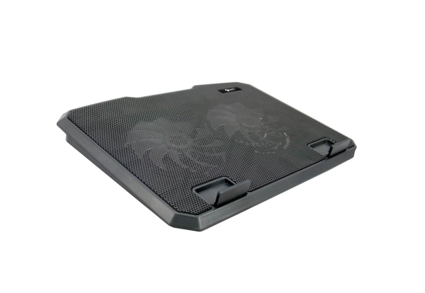 Chladící podložka C-TECH CLP-140, 15,6'', 2x 140mm, 2x USB, modré podsvícení