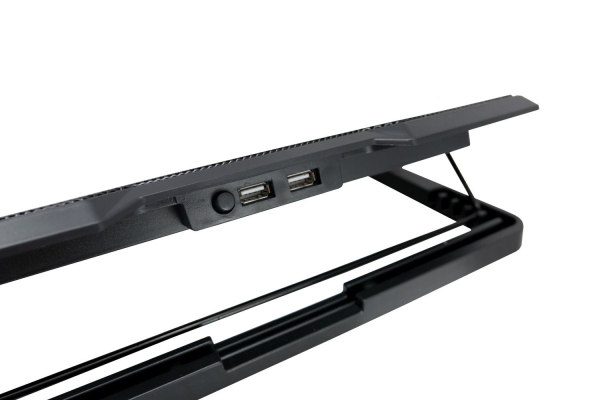 Chladící podložka C-TECH CLP-140, 15,6'', 2x 140mm, 2x USB, modré podsvícení